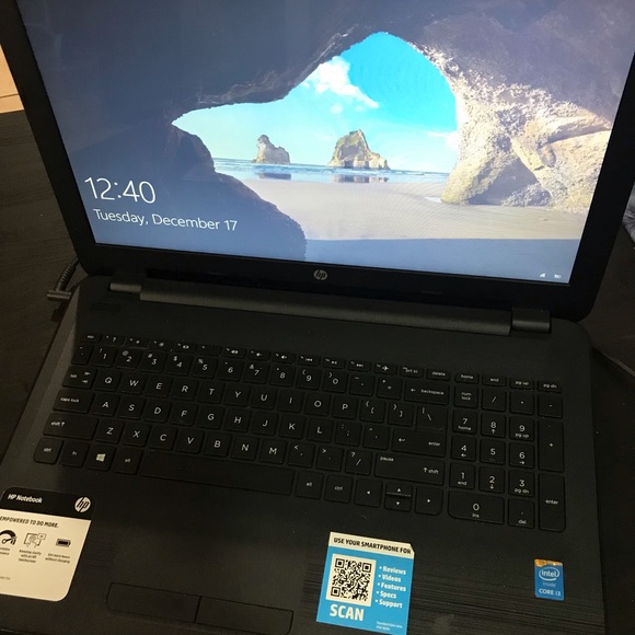 HP Other - Black 15.6” HP Notebook touch i3-5005U 200GHz 8GB slow (for repair)